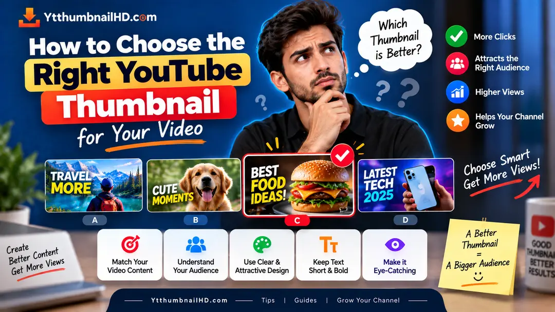 How to Choose the Right YouTube Thumbnail for Your Video