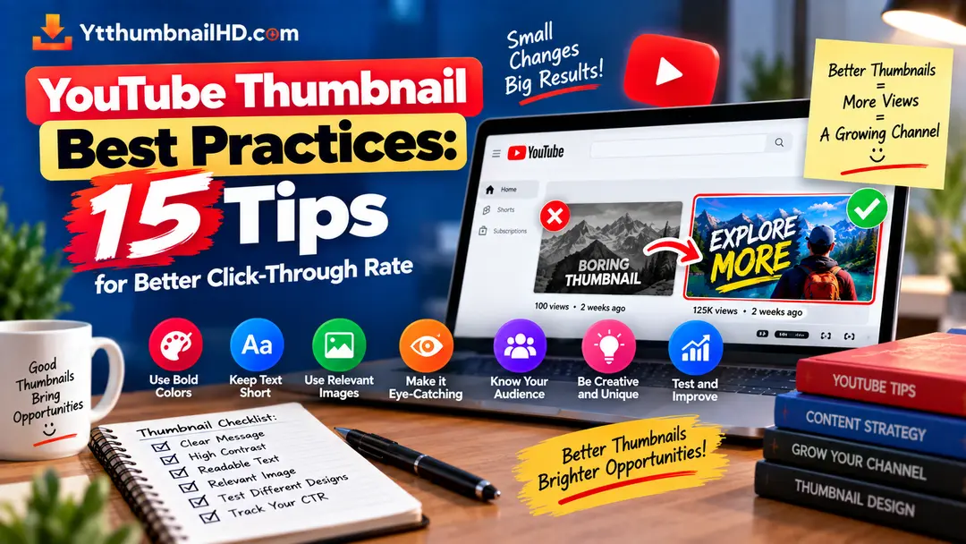 YouTube thumbnail best practices for better click-through rate