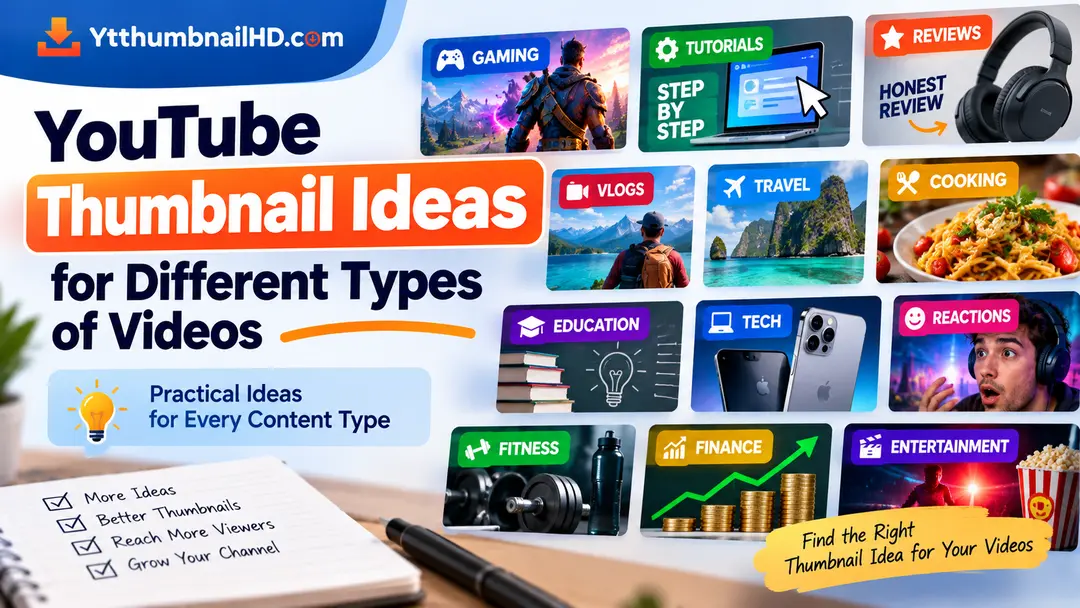 YouTube Thumbnail Ideas for Different Types of Videos