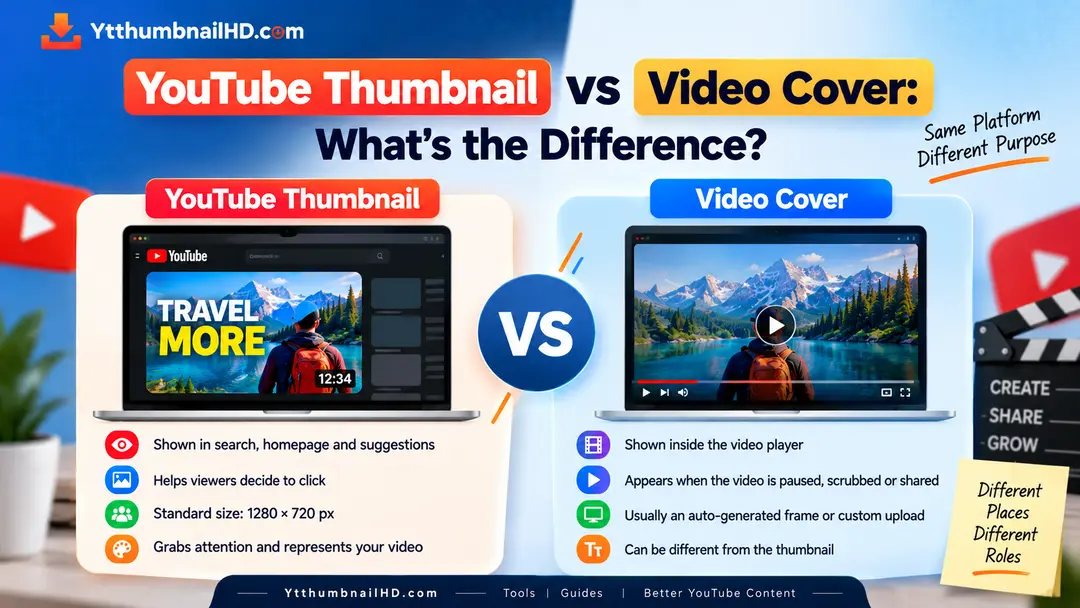 YouTube Thumbnail vs Video Cover: What's the Difference?